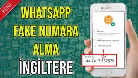 Whatsapp Fake Numara Alma 2021(İNGİLTERE)
